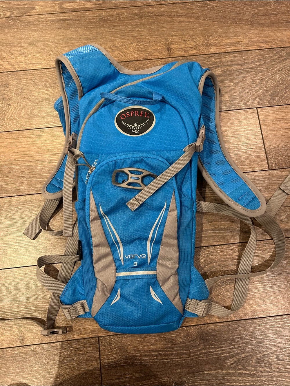 OSPREY Verve 3 Hydration Backpack - Bright Blue with Gray Accents